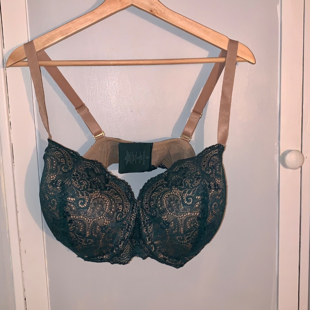Thirdlove Lace Balconette Bra - Green - 40E (DD)